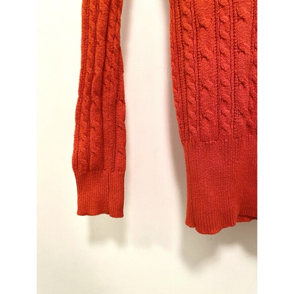 Y2K American Eagle Cable Knit V Neck Sweater Women’s Medium Elena Gilbert Preppy - Picture 5 of 12